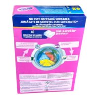 Servetele antitransfer culori Vanish Sheets, 40 bucati (spalari)