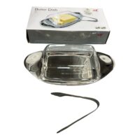 Untiera inox cu capac transparent, 23x6x11 cm