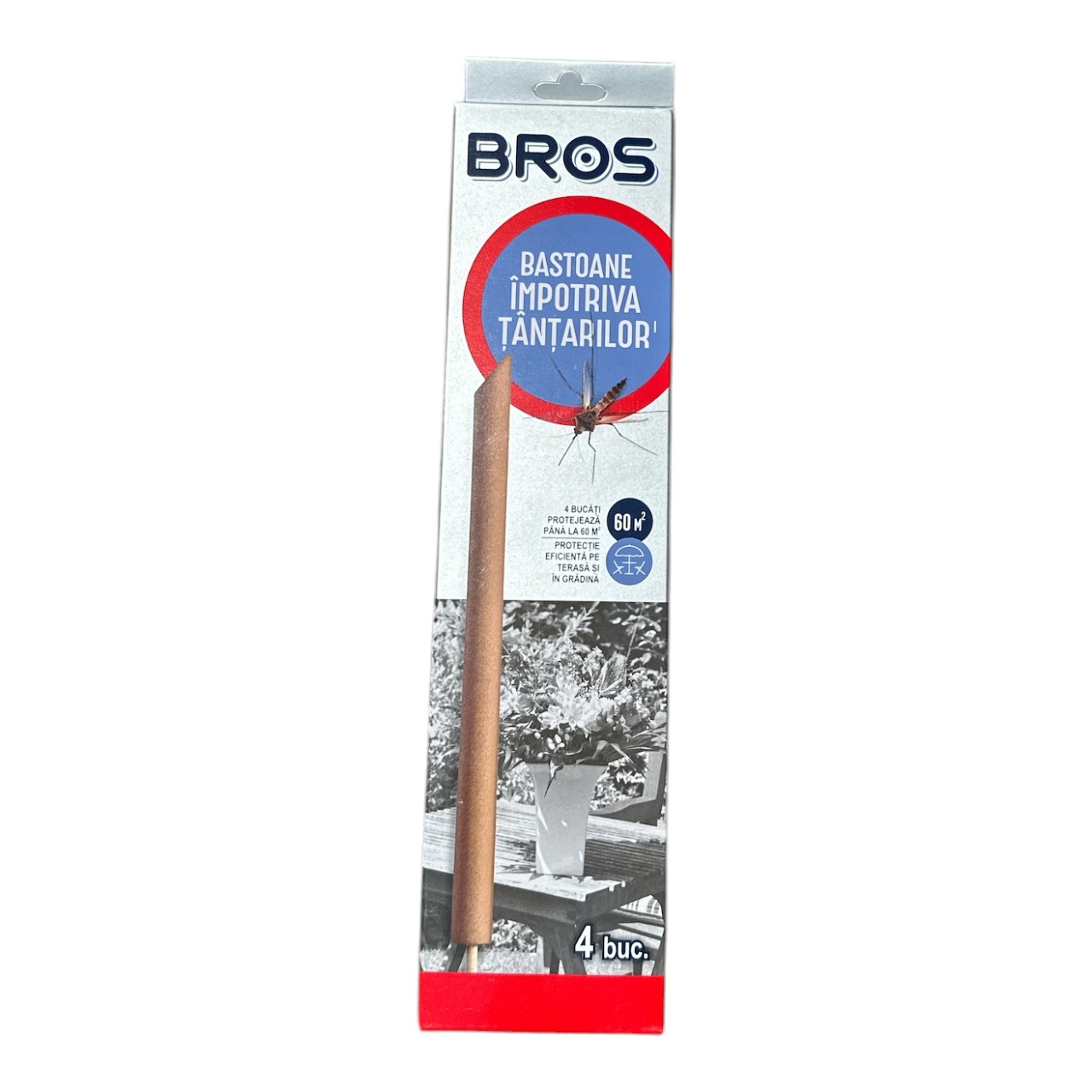Bros Batoane (Bastoane) impotriva tantarilor exterior, 4 bucati