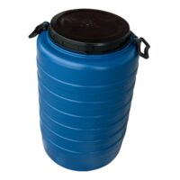 Butoi plastic 60 L (litri) cu manere mobile si capac
