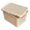 Cutie depozitare plastic cu capac, 40 l (litri) model perlat