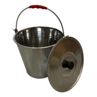 Galeata inox cu capac, 10L (28 cm)