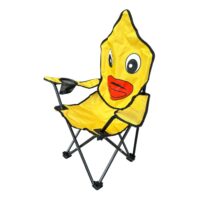 Scaun de copii pliabil pentru camping, galben