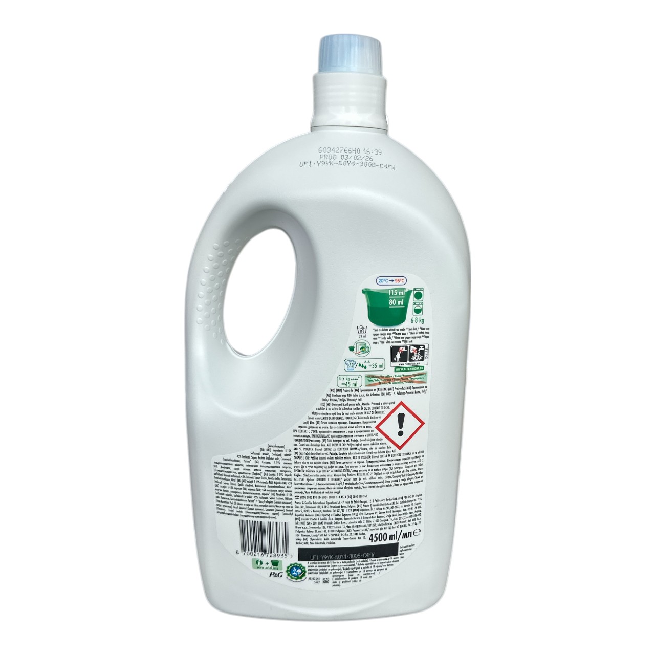 Ariel Detergent Lichid de Rufe 4.5 L (litri) 100 Spalari - imagine 2
