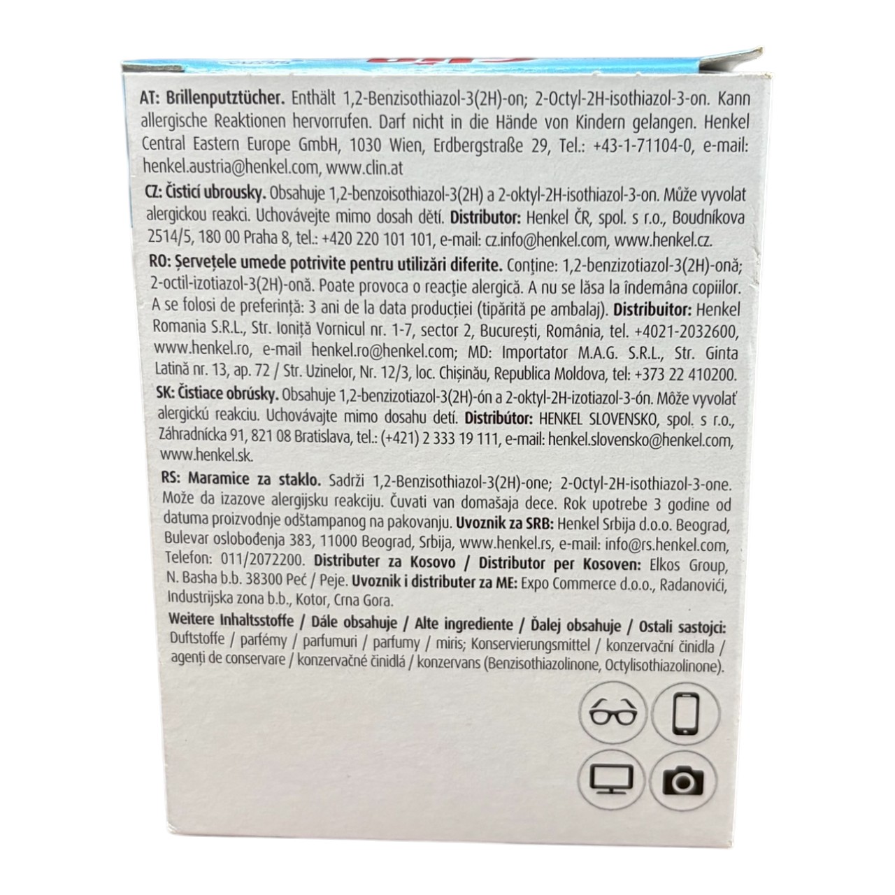 Clin Servetele umede potrivite pentru utilizari diferite, 20 bucati - imagine 2