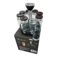 Recipiente condimente cu suport rotativ, Set 8 x 90 ml
