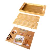 Tocator din lemn de bambus pentru paine 36x22 cm