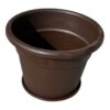 Ghiveci plastic, mare (30 cm) cu farfurie pentru flori