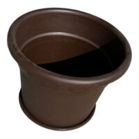 Ghiveci plastic, mare (30 cm) cu farfurie pentru flori