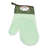 Manusa bucatarie din silicon termorezistent, verde