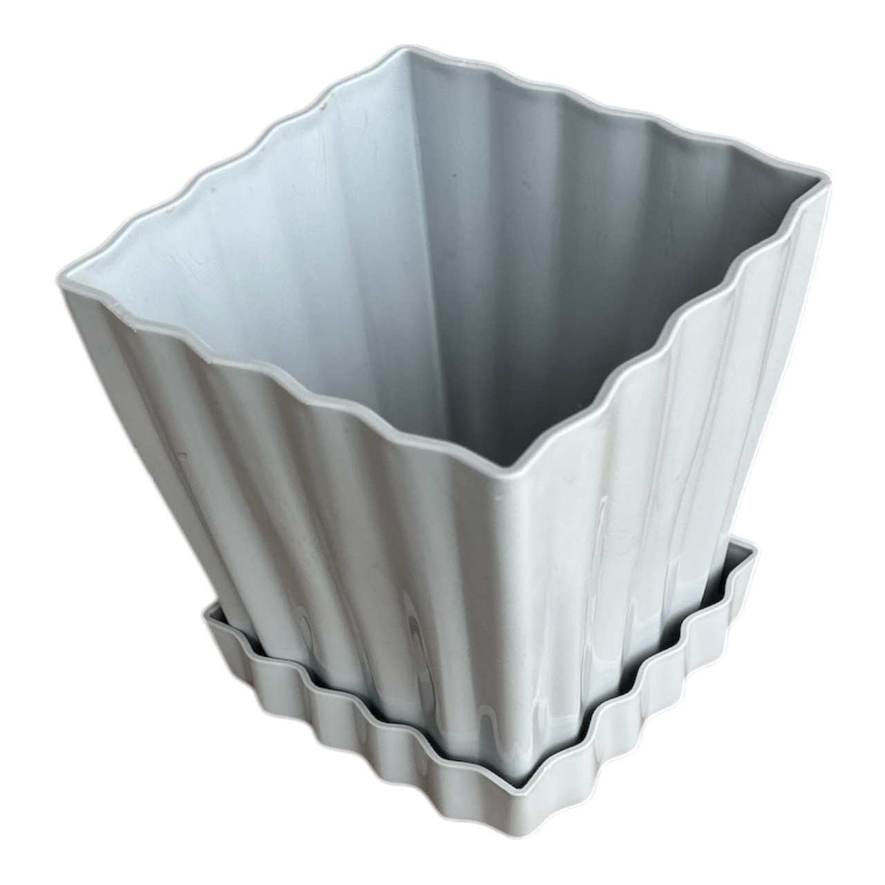 Sterk Ghiveci din plastic, patrat, Tulipe, 12×12 cm