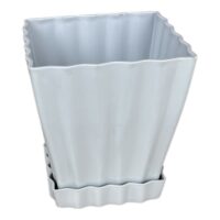 Sterk Ghiveci din plastic, patrat, Tulipe, 12×12 cm