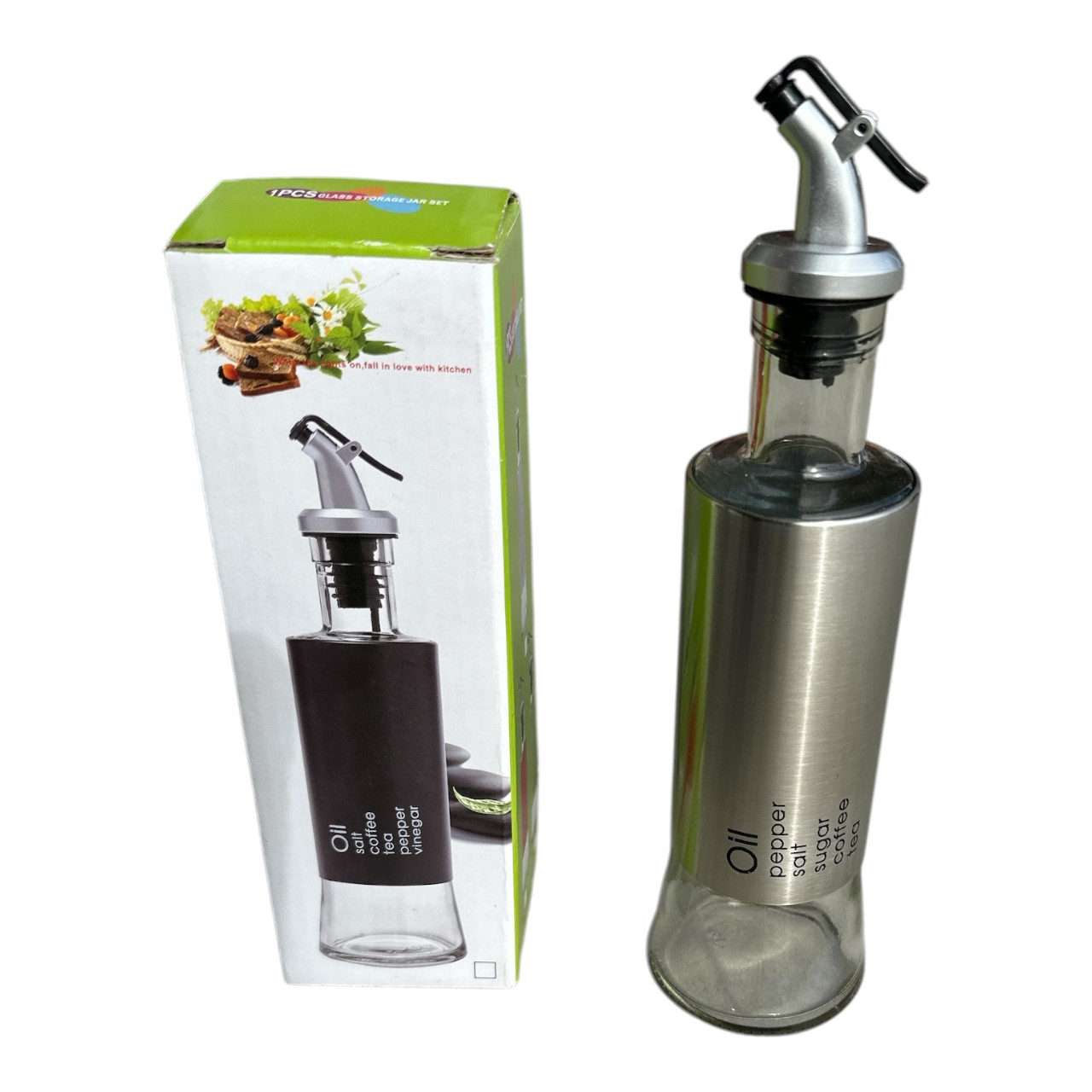 Sticla pentru ulei de masline cu picurator, 500 ml