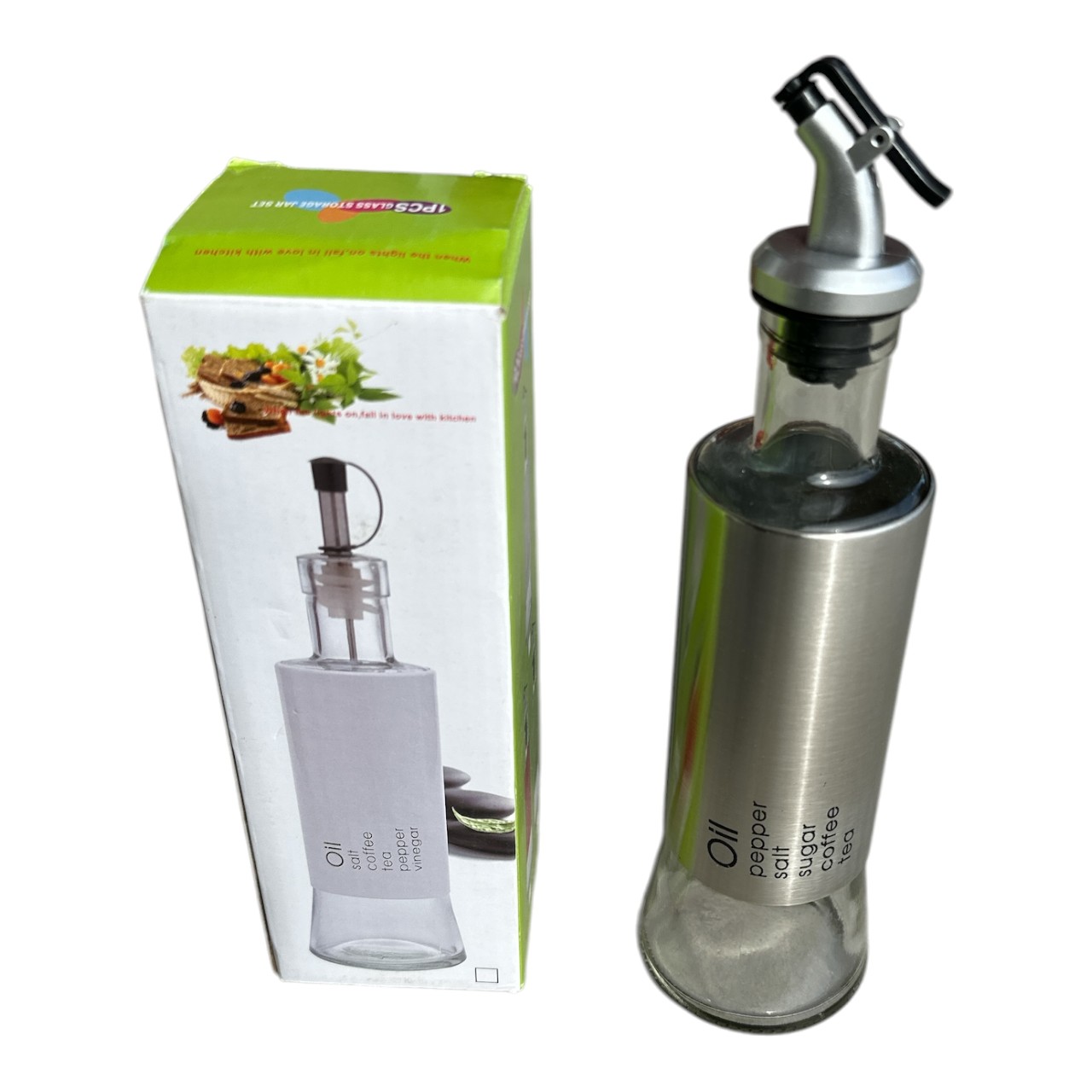 Sticla pentru ulei de masline cu picurator, 500 ml - imagine 2