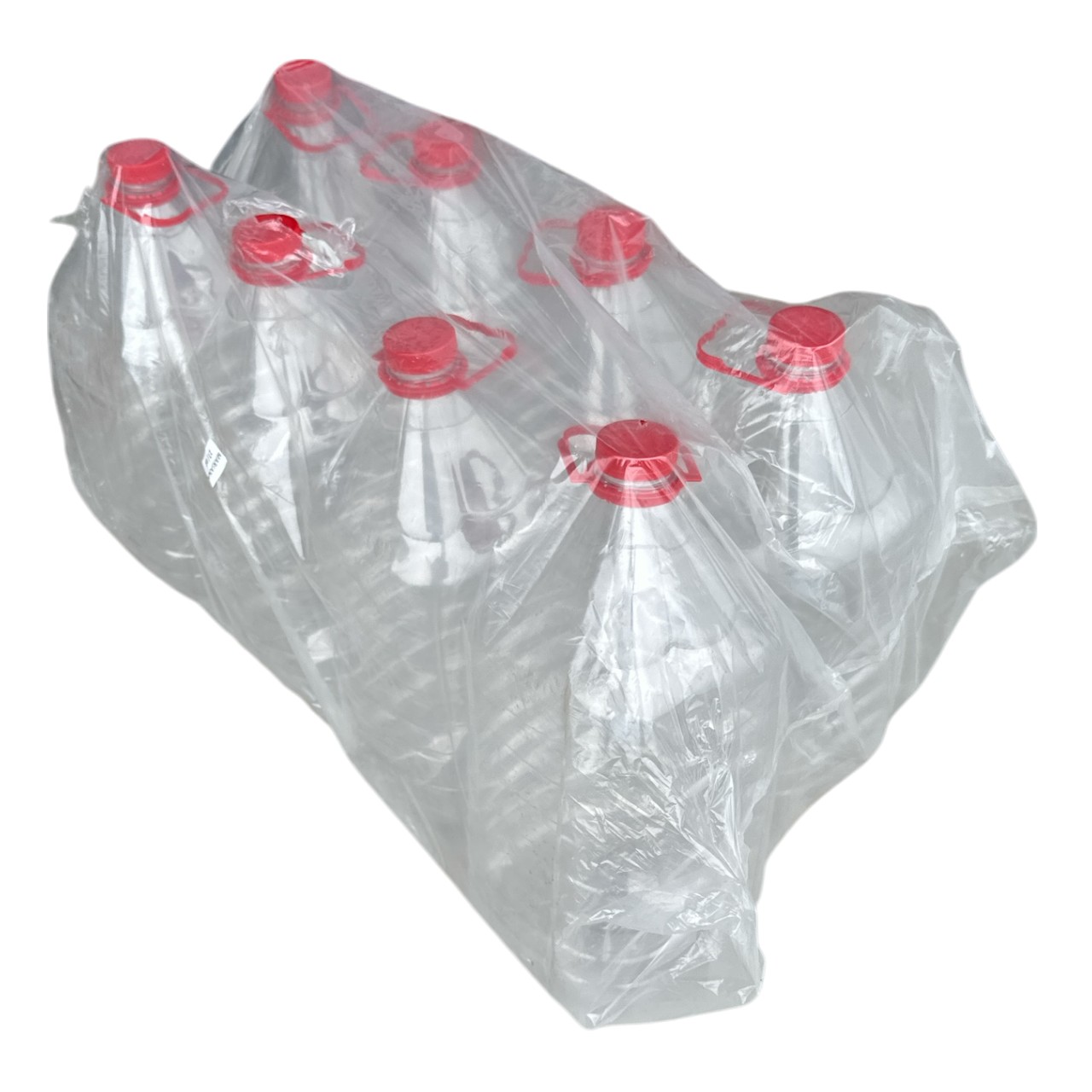 Sticle plastic (PET) 10L (litri) cu capac si maner, 8 buc