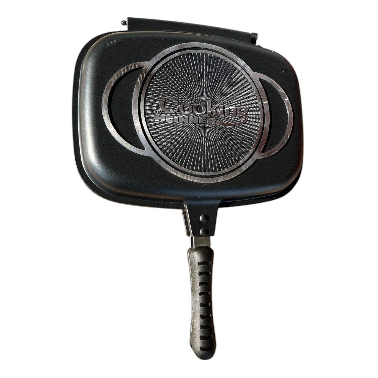 Tigaie grill dubla din aluminiu, dreptunghiulara, 32x24x7.5 cm Dark Line - imagine 4