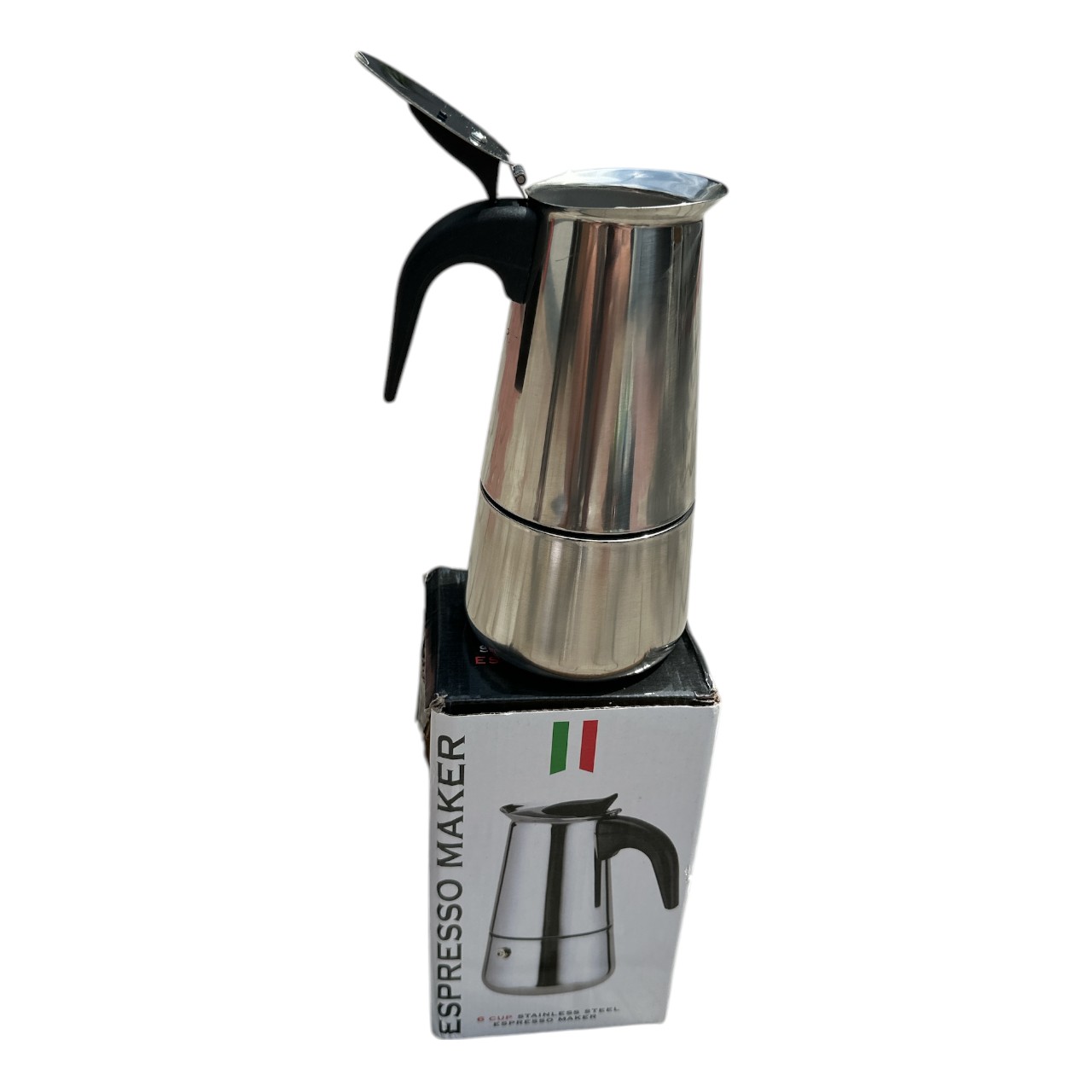 Espressor cafea macinata din inox, 300 ml - imagine 2