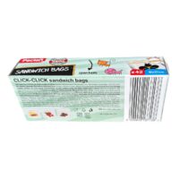 Pungi sandwich din plastic cu zip, 16x17 cm 42 bucati