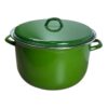 Oala emailata joasa 10 litri (30 cm) cu capac, verde