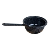 Ceaun emailat 3 litri (20 cm) cu coada, negru