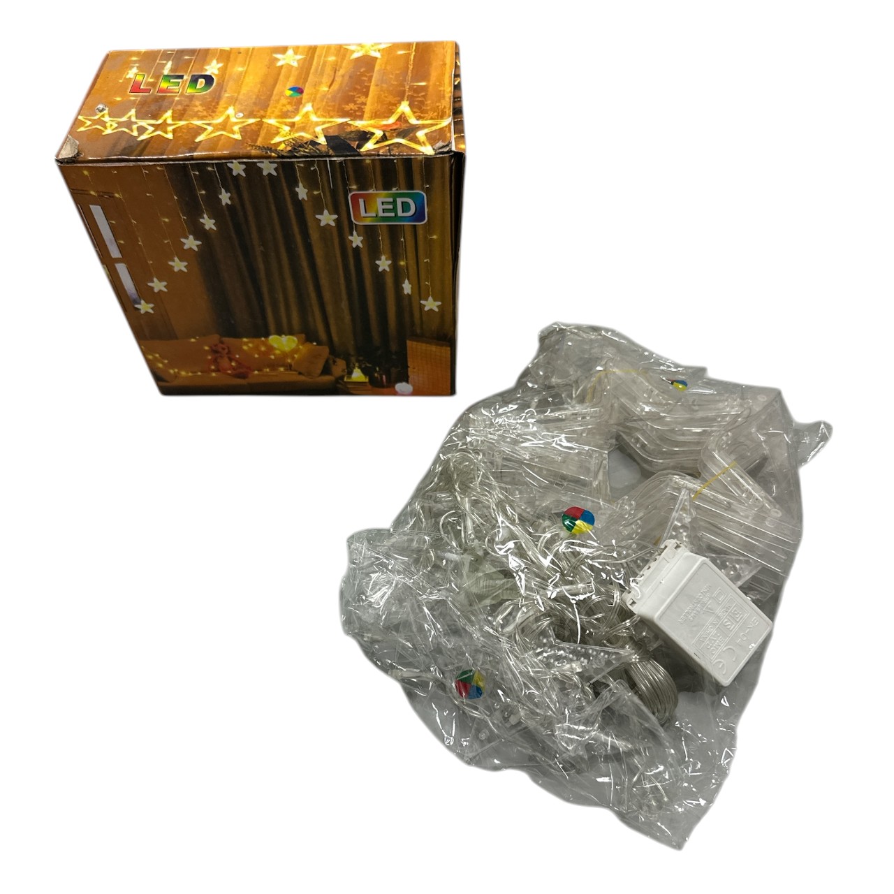 Instalatie luminoasa cu stelute tip perdea, 3 M - imagine 2