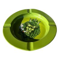 Scrumiera metalica cu model, rotunda 140 mm