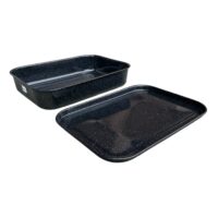 Tavi emailate pentru friptura 40x28 cm set 2 bucati