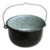 Ceaun tabla emailata, marmorat, 3.5 L negru