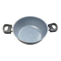 Cratita din aluminiu marmorat, 2.5 litri cu manere