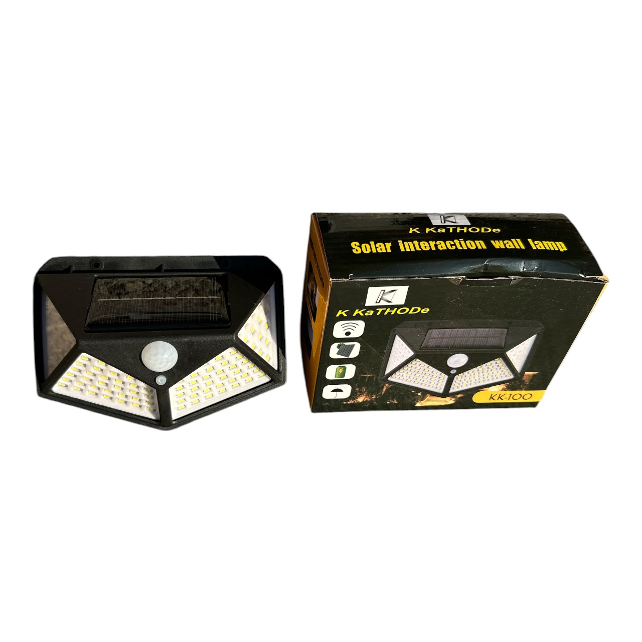 Lampa solara led cu senzor miscare de exterior, IP65 - imagine 2
