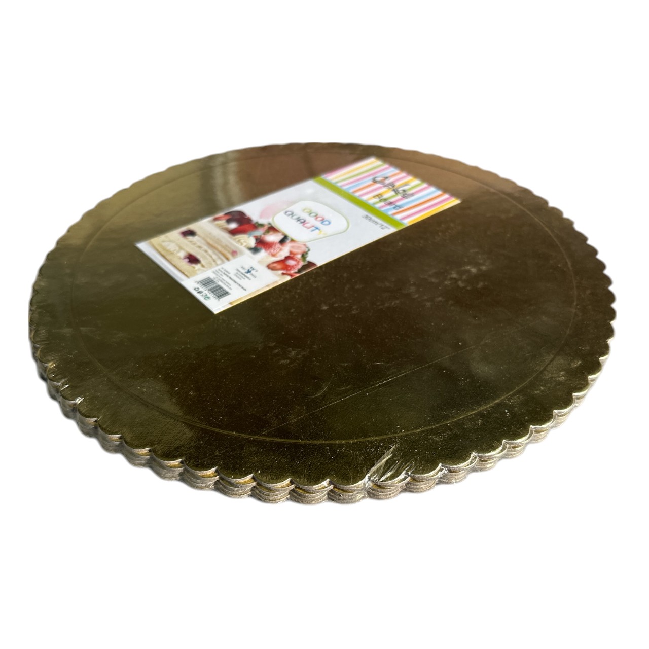 Platou prajituri rotund din carton, 30 cm set 5 bucati - imagine 2