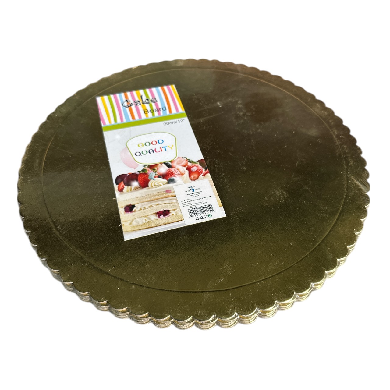 Platou prajituri rotund din carton, 30 cm set 5 bucati