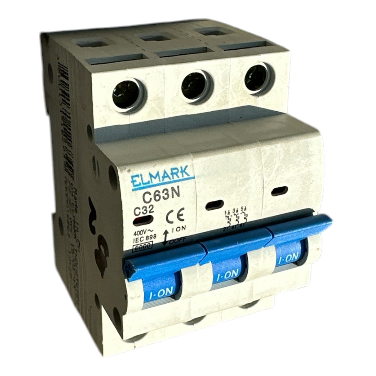 Siguranta Automata Tripolara 32A 6kA C63N Elmark - imagine 2