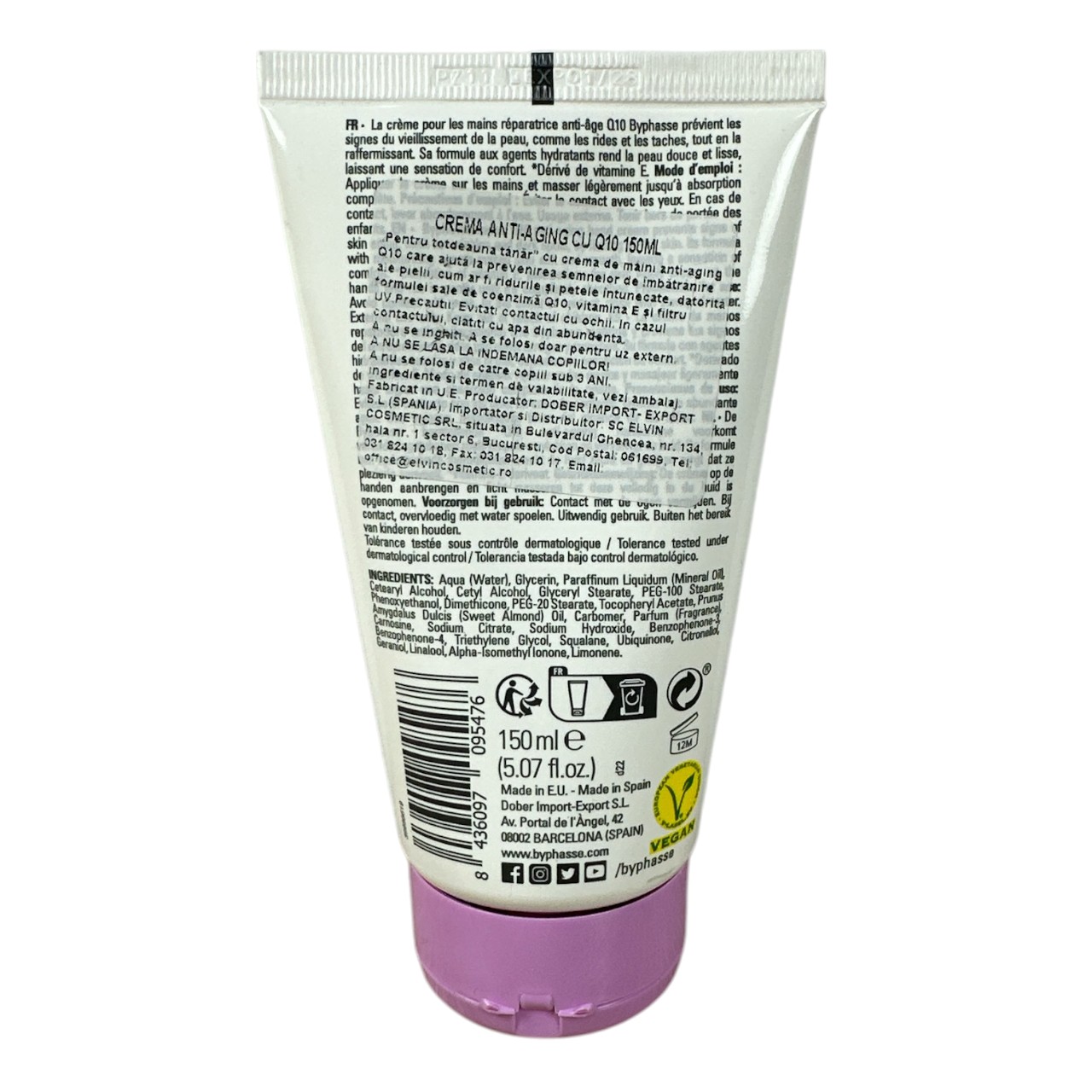 Byphasse Crema de maini anti-age Q10, 150 ml - imagine 2