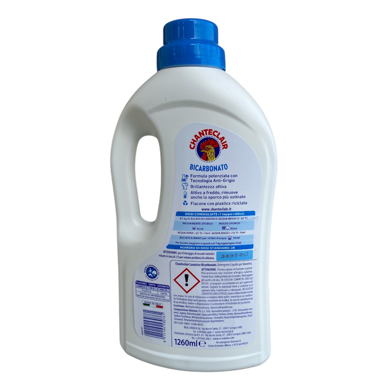 Chante Clair Detergent rufe lichid cu bicarbonat, 1.26 litri - imagine 2