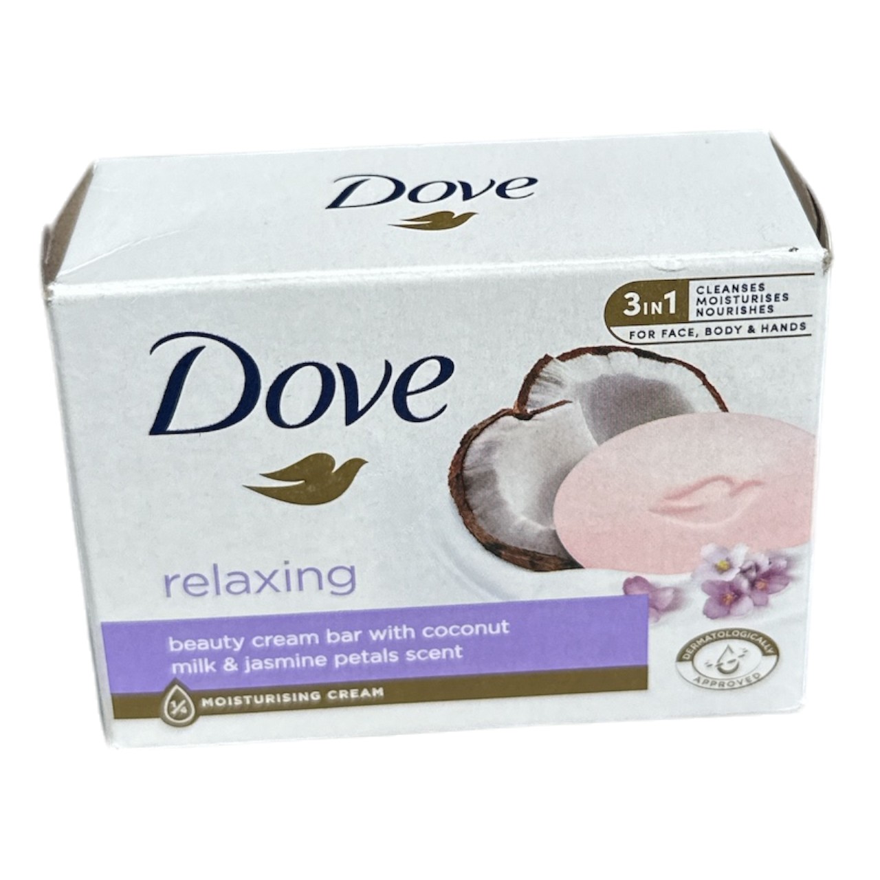 Dove Relaxing Sapun cu lapte de cocos si iasomie, 90g