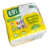 Elfi Servetele de masa albe 1 strat 24 x 24 cm, 100 bucati