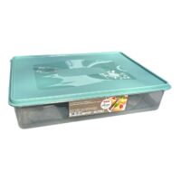 Cutie Microunde Din Plastic Dreptunghiulara Cu Capac 6 L (litri)