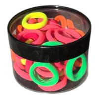 Elastice de par colorate, mici set 50 bucati