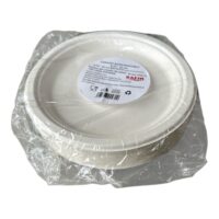 Farfurii biodegradabile de unica folosinta 22 cm, 50 bucati