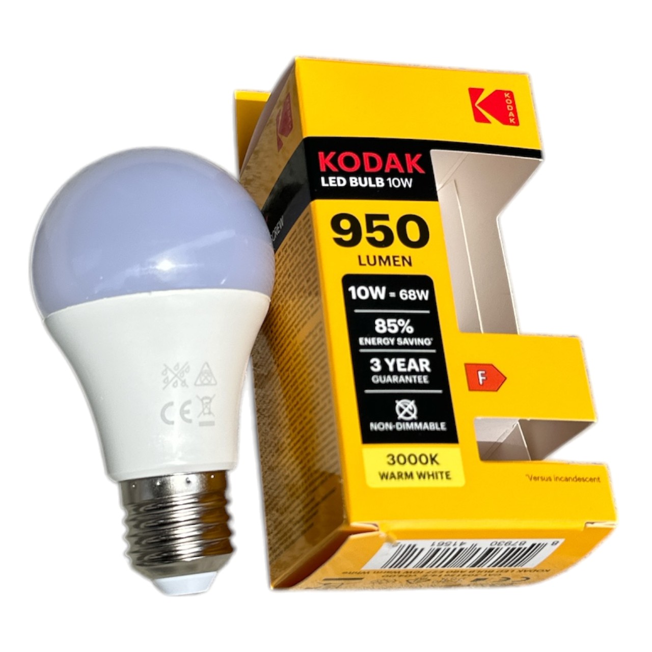 Kodak Bec LED lumina calda 10W, E27, 950 Lm - imagine 2
