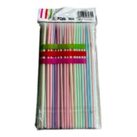 Paie de baut flexibile din plastic, colorate, 80 bucati