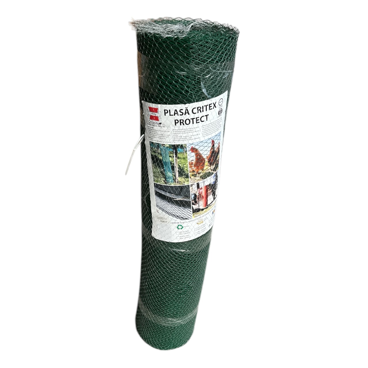 Plasa protectie pasari, rozatoare Critex, 1.2 x 25 M, verde inchis