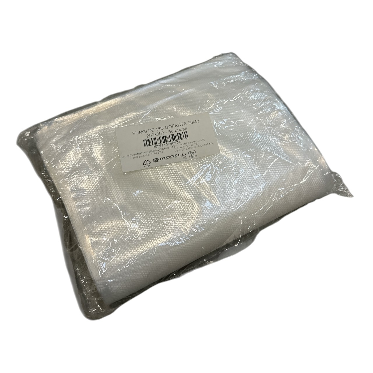 Pungi gofrate pentru vidat alimente 250x350 mm, 50 bucati - imagine 2
