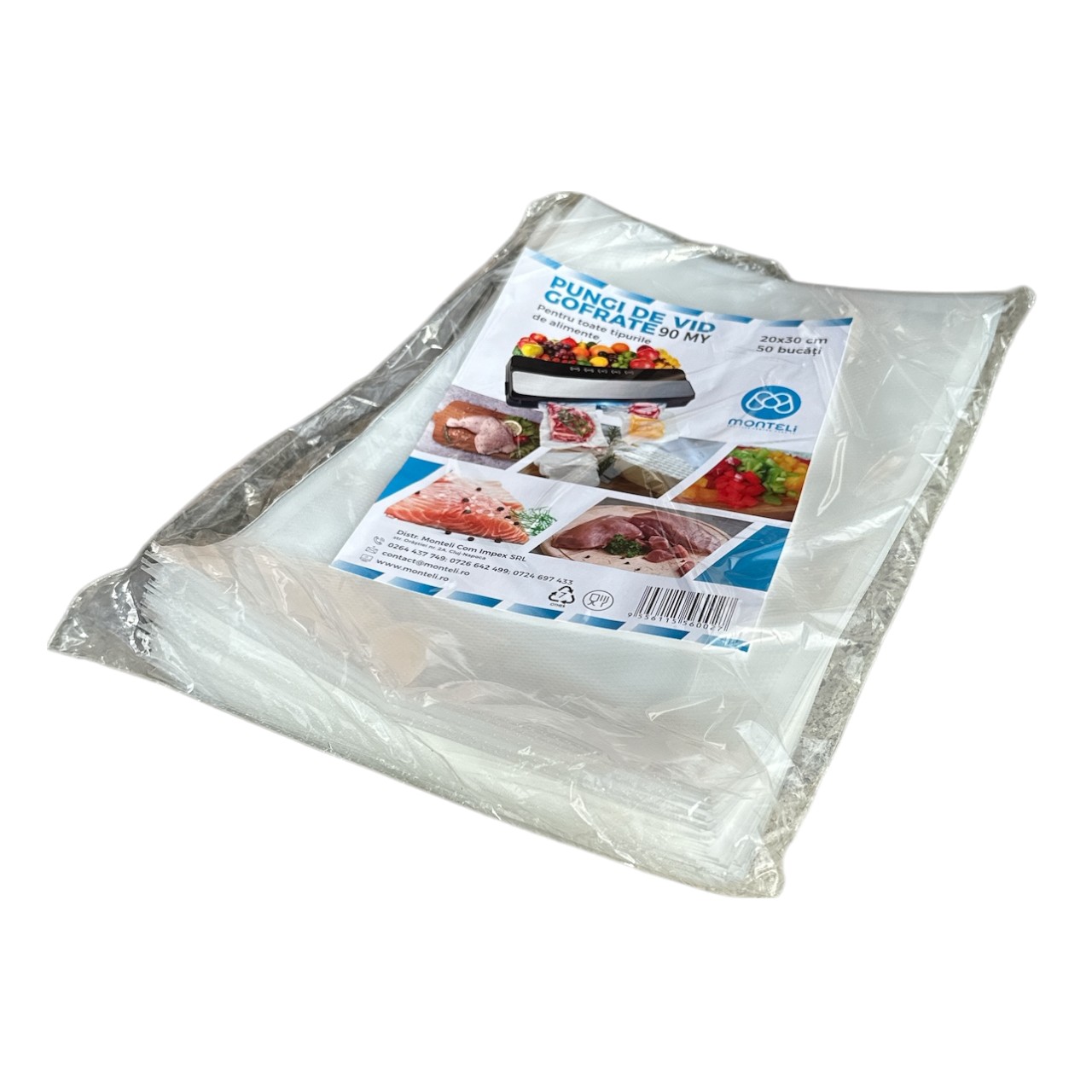 Pungi vidat gofrate 200x300 mm, 50 bucati