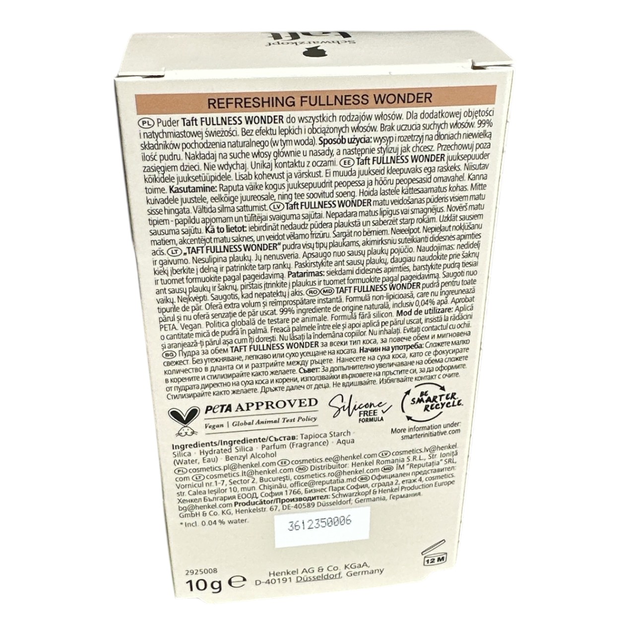 Taft Refreshing Fullness Wonder Fixativ cu pudra 10 gr - imagine 2