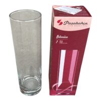 Vaza sticla cilindrica, transparenta 26.5 cm