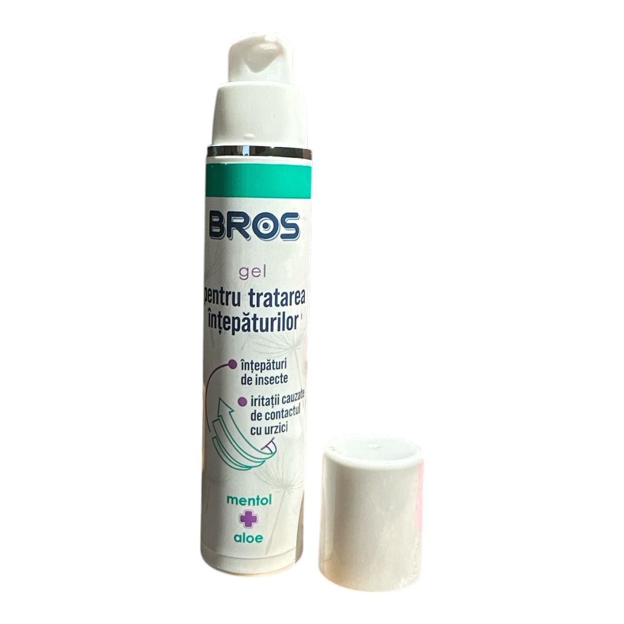 Bros Gel tratare intepaturi insecte cu aloe vera si mentol, 50 ml