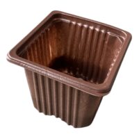 Ghivece rasaduri din plastic (Patrate) 100 bucati