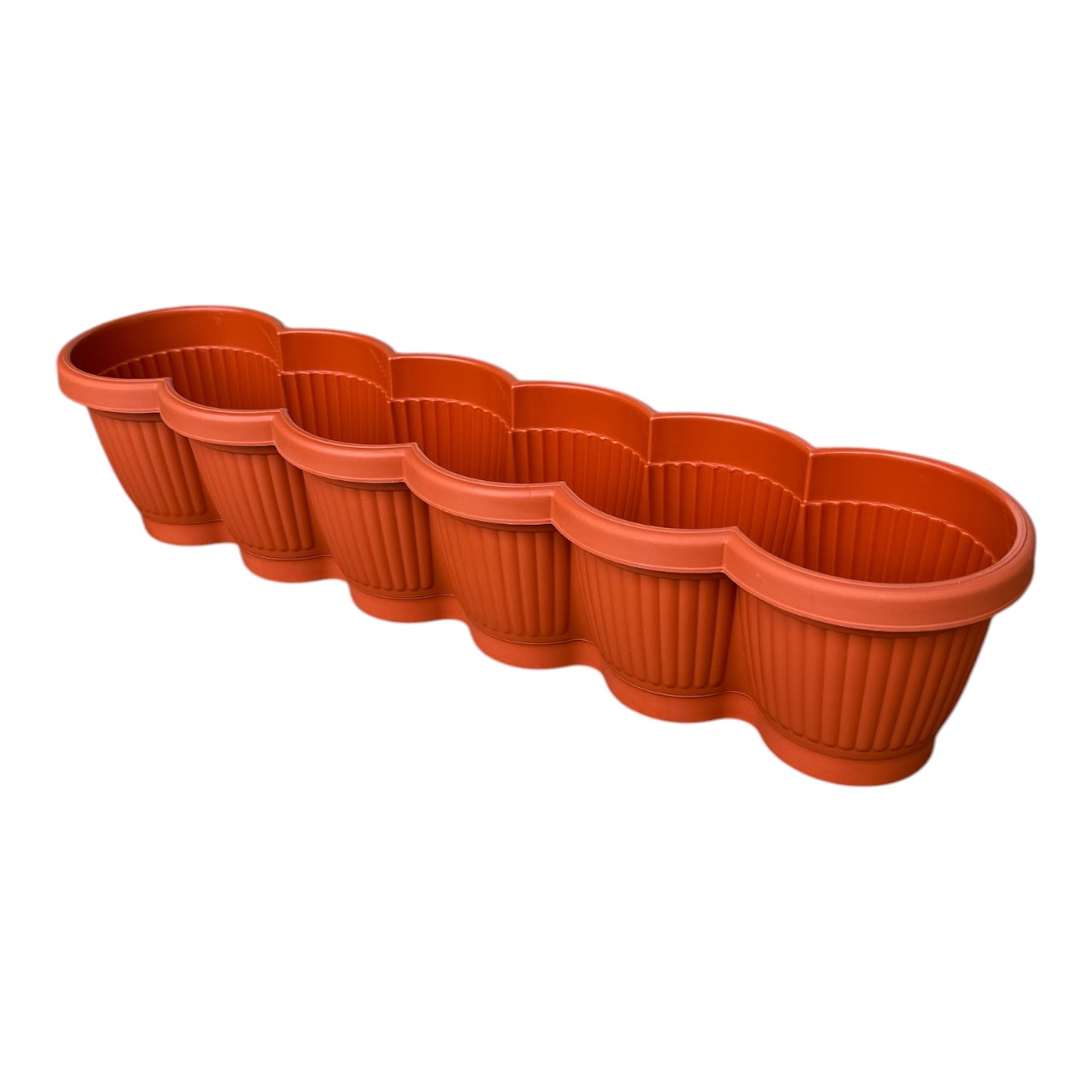 Jardiniera plastic 65 cm, maro Bella - imagine 2